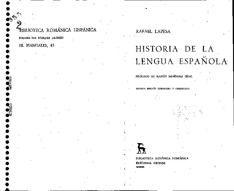 Rafael Lapesa (1981) HISTORIA DE LA LENGUA ESPAÑOLA.pdf