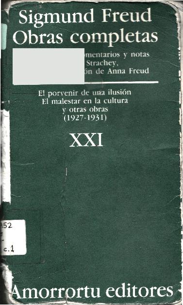 SIGMUND FREUD - Obras completas - El porvenir de una ilusión.pdf