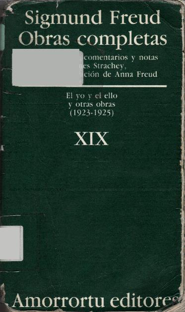 SIGMUND FREUD - Obras completas - El yo y el ello y otras obras.pdf