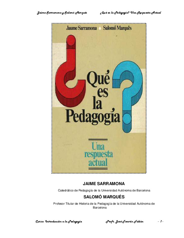 QUE ES LA PEDAGOGIA Samarrona.pdf