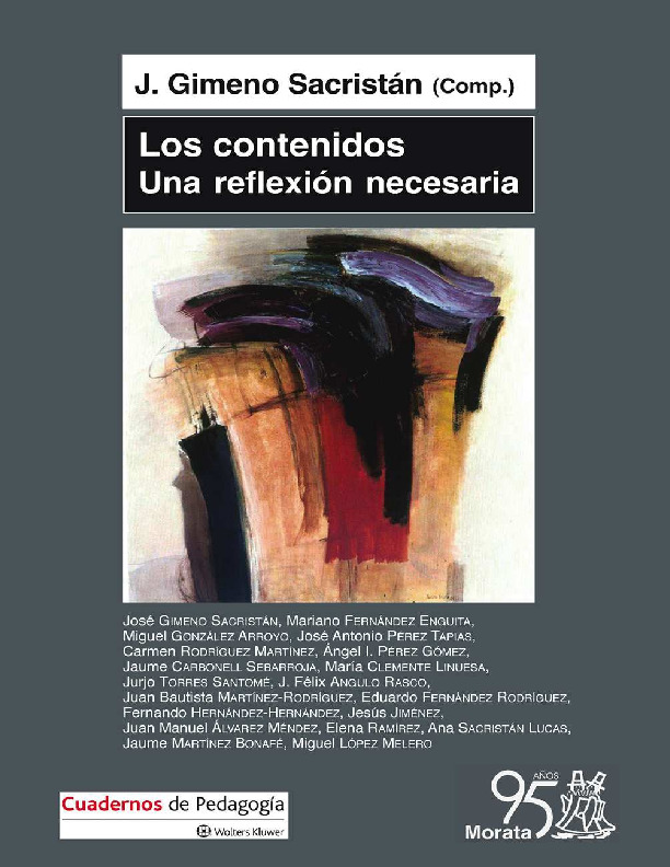 LOS CONTENIDOS , UNA REFLEXION NECESARIA. J GIMENIO SACRISTAN.pdf