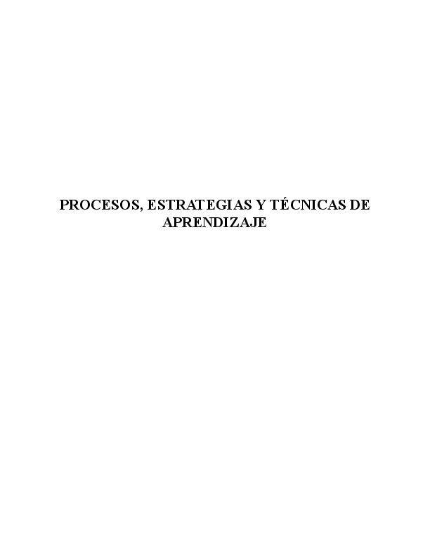 PROCESOS ESTRATEGIAS Y TECNICAS DE APRENDIZAJE Beltran.pdf