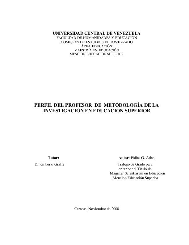 PERFIL DEL PROFESOR DE MIC EN EDUCACION SUPERIOR Arias.pdf