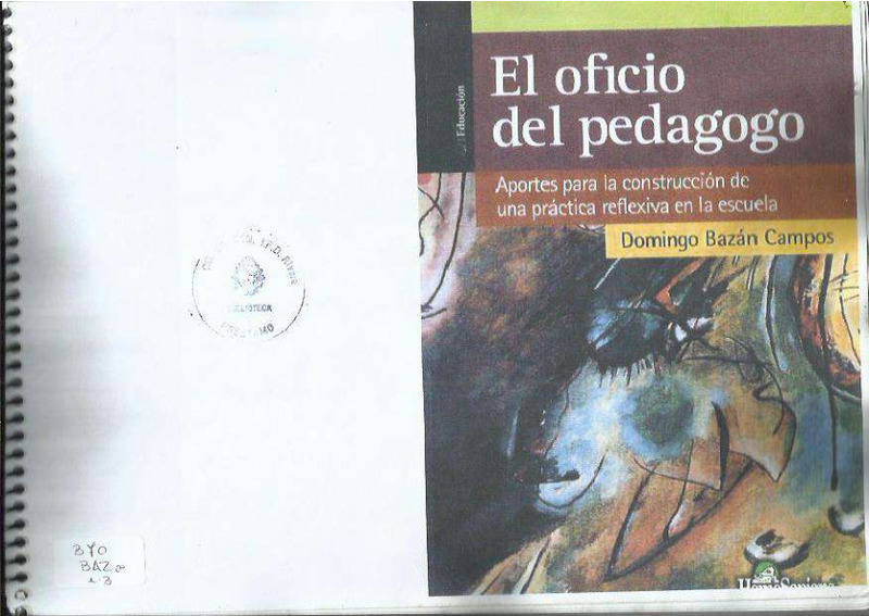 EL OFICIO DEL PEDAGOGO Bazan.pdf
