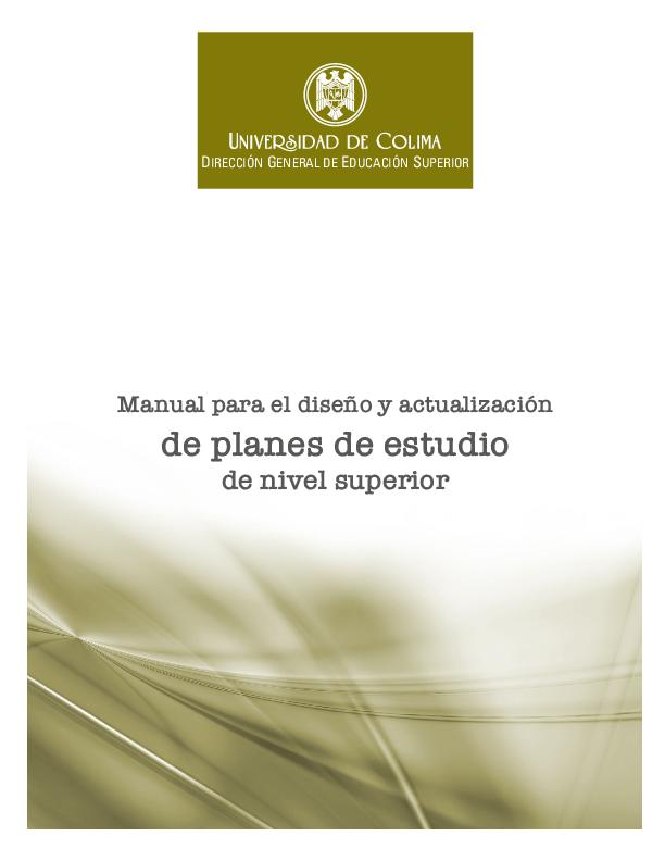 Manual para el diseño de Instrumentos de planes de estudios nivel superior.pdf