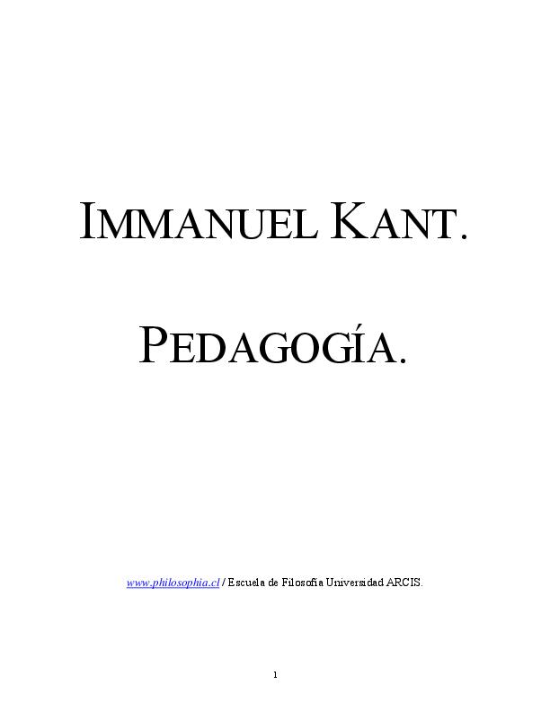 Kant, Immanuel - Pedagogia.pdf