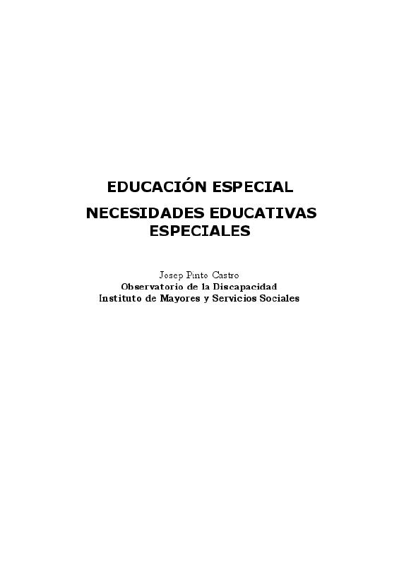 Josep Pinto Castro EDUCACIÓN ESPECIAL-NECESIDADES EDUCATIVAS ESPECIALES.pdf