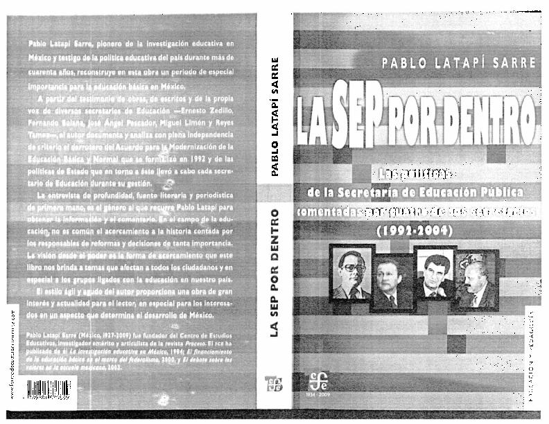 Pablo Latapí Sarre (2004) LA SEP POR DENTRO PARTE I.pdf