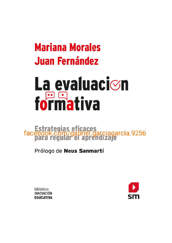 La evaluación formativa. Estrategias eficaces para regular el aprendizaje – Mariana Morales y Juan Fernández.pdf
