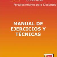 SNTE. CURSO TALLER FORTALECIMIENTO PARA DOCENTES - 5 MANUAL DE EJERCICIOS Y TÉCNICAS.pdf