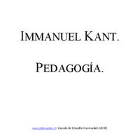 Kant, Immanuel - Pedagogia.pdf