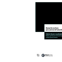 Manual de escritura para carreras de humanidades
