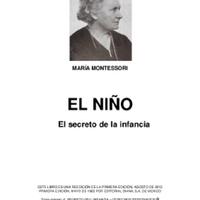 EL NIÑO SECRETO DE LA INFANCIA Montessori.pdf